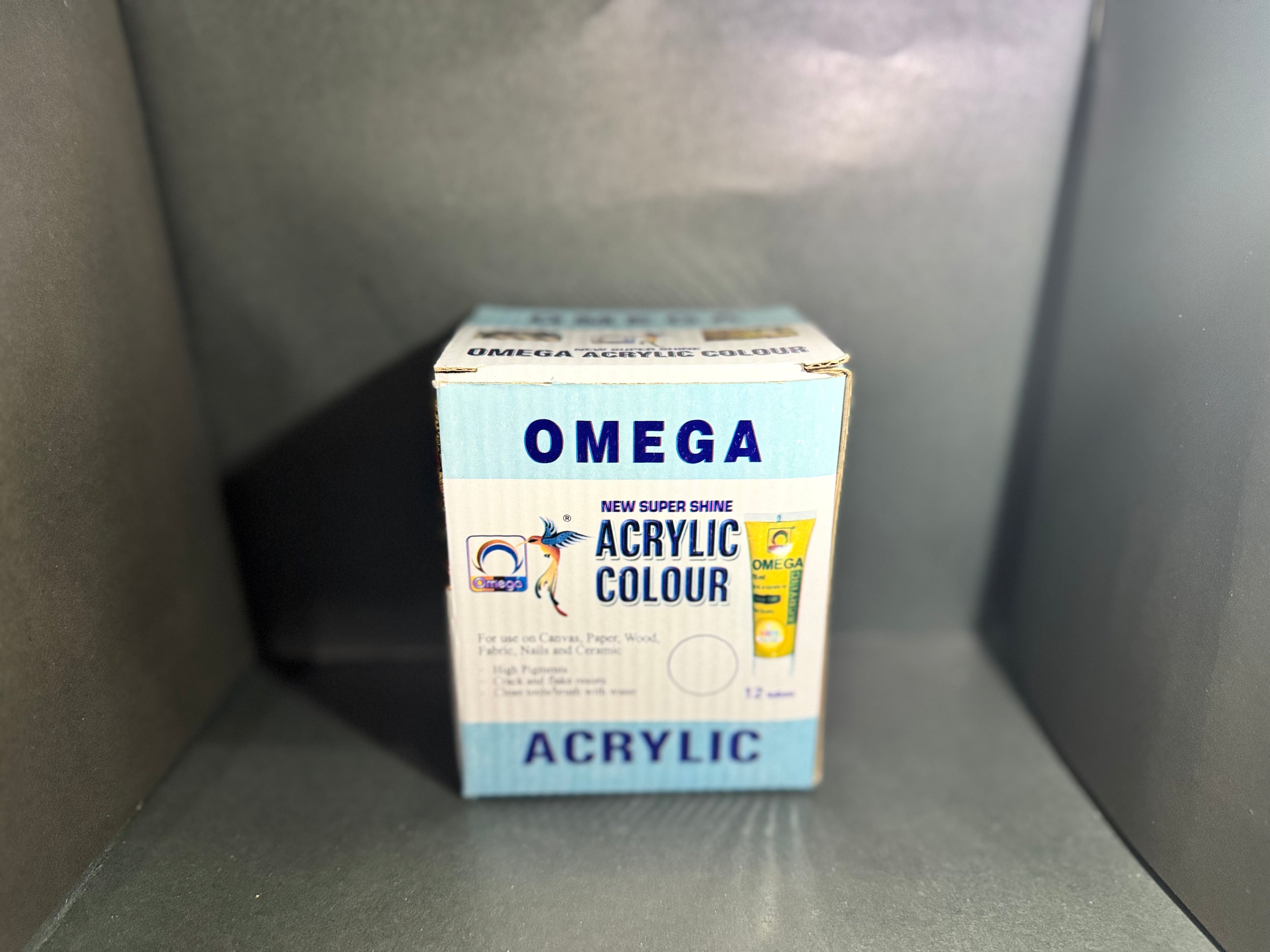 Omega Acrylic Color Set, 12 Tubes, 30 ml