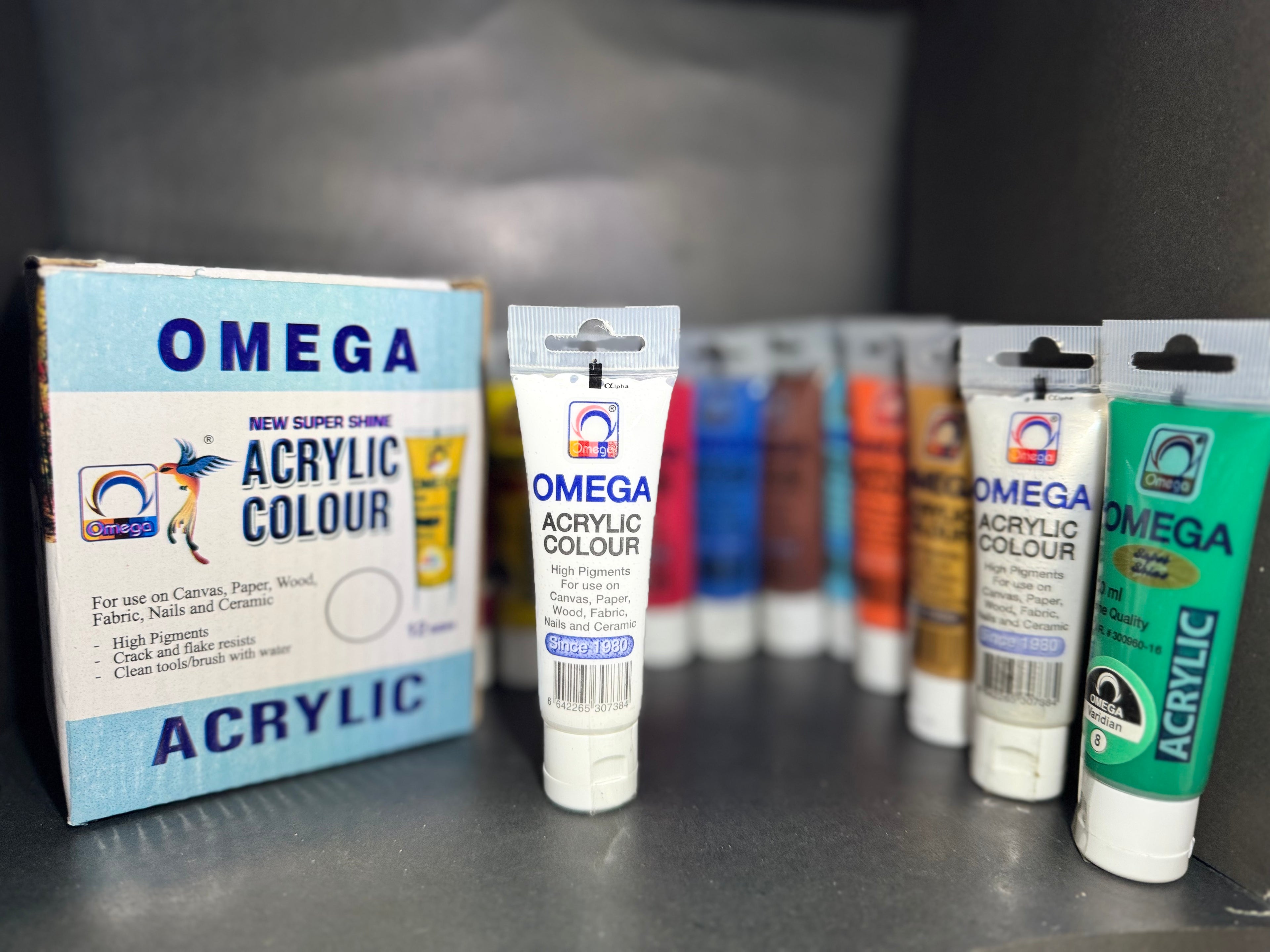 Omega Acrylic Color – Single Tube, 30 mL