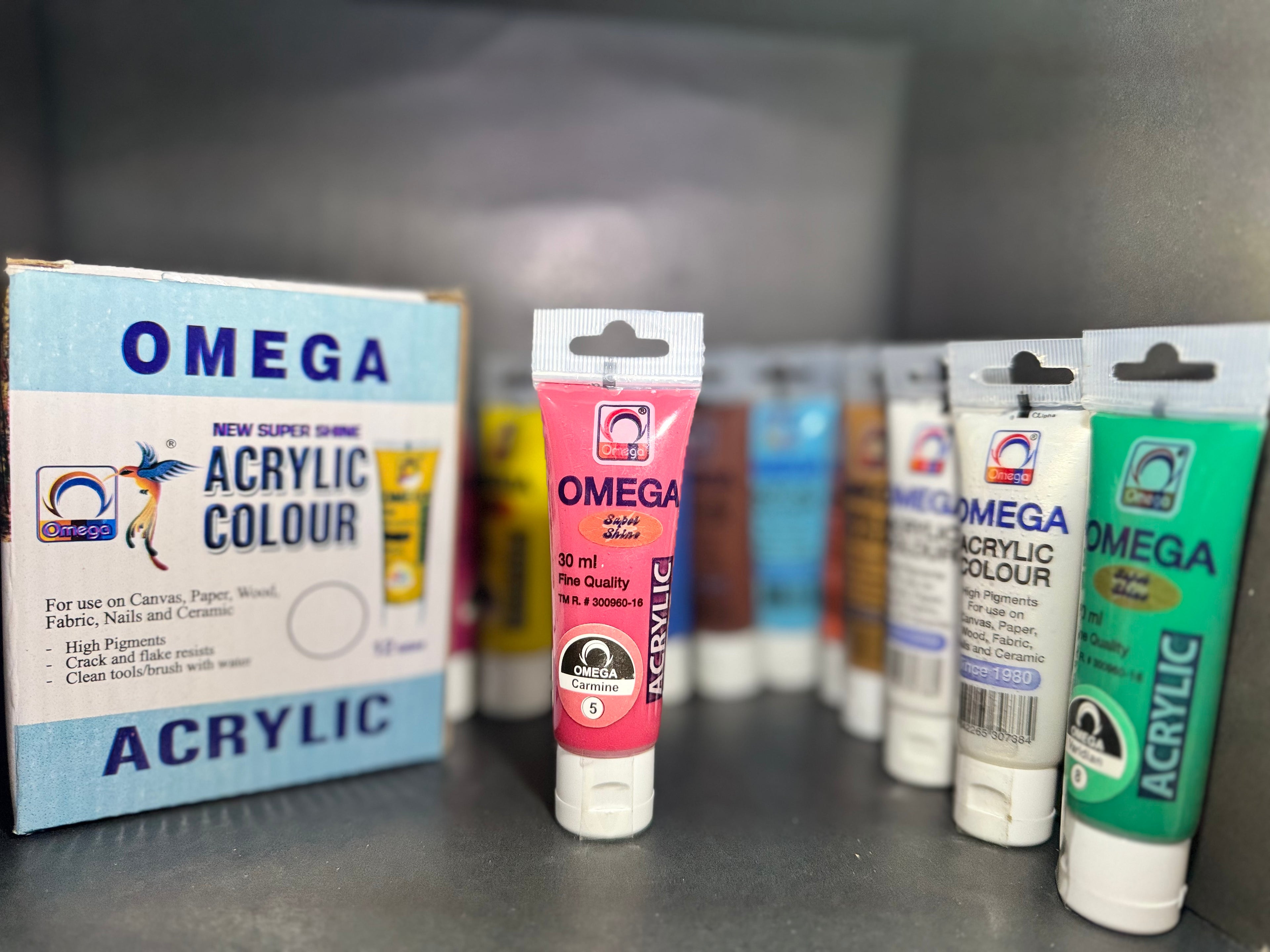 Omega Acrylic Color – Single Tube, 30 mL