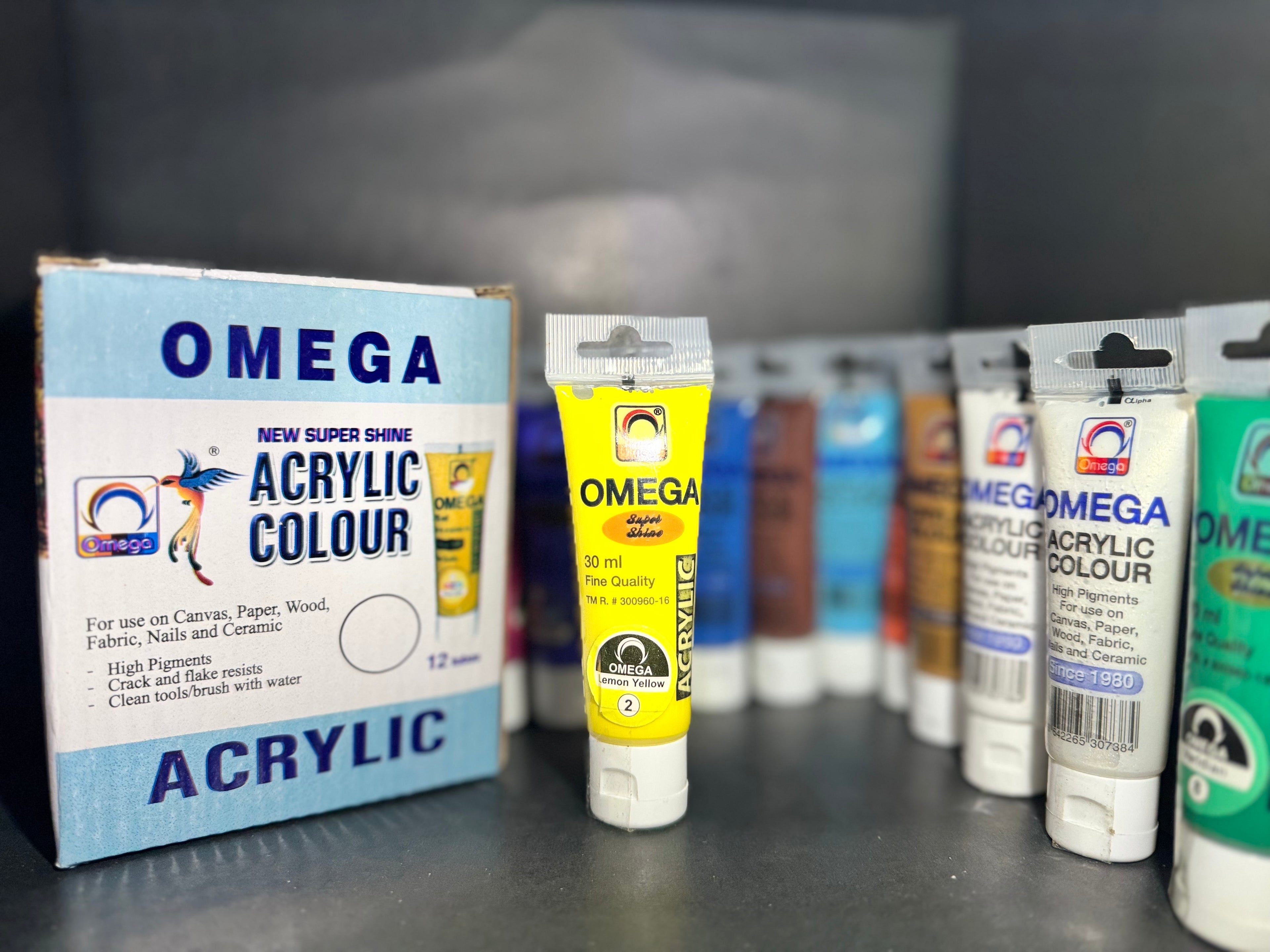 Omega Acrylic Color – Single Tube, 30 mL