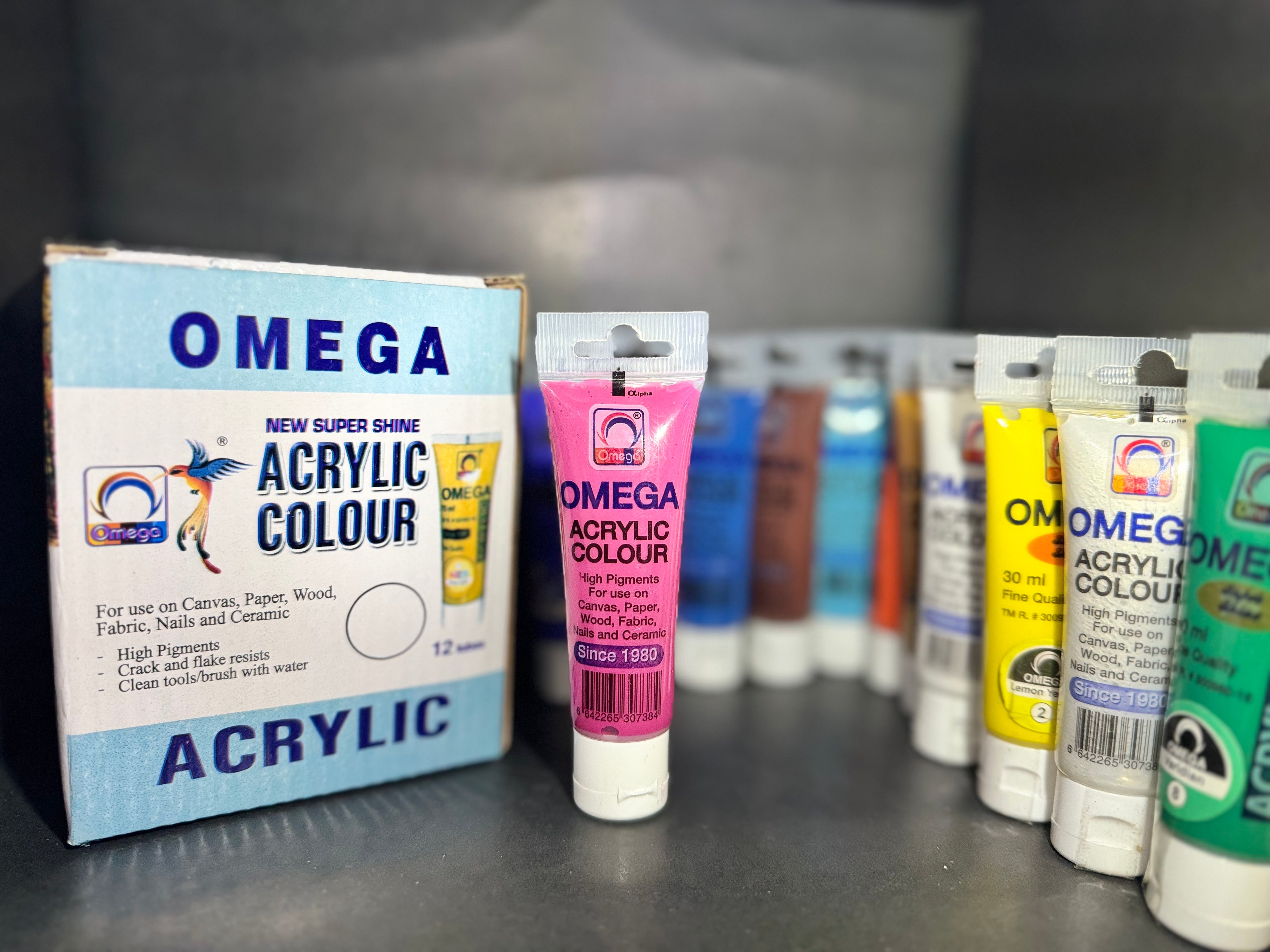 Omega Acrylic Color – Single Tube, 30 mL
